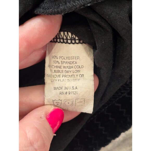 Sno Skins Velvet Turtleneck Long Sleeve Top Medium Black - Picture 3 of 10